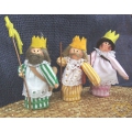 Tři králové - součást textilního betléma